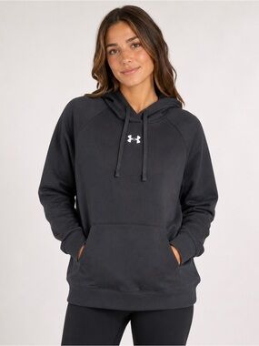 Under Armour UA Rival Fleece Hoodie Black Women’s M NWT